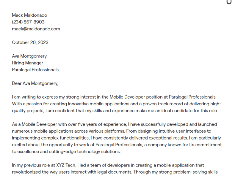 2+ Java Developer Cover Letter Examples (with In-Depth Guidance)