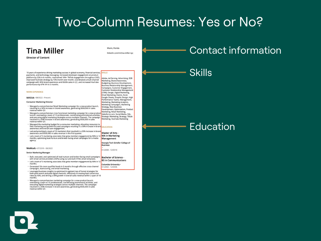 Should You Use a Two Column Resume - 65de6b311ac5b71ff0bbaa1d Ed4b7254 Fcb0 4871 B972 685fd6540686 