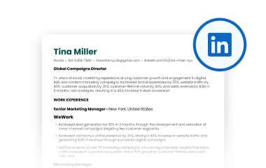 linkedin resume builder service