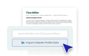 how to make a resume from linkedin profile