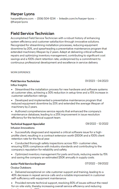 1+ Field Service Technician Cover Letter Examples (with InDepth Guidance)