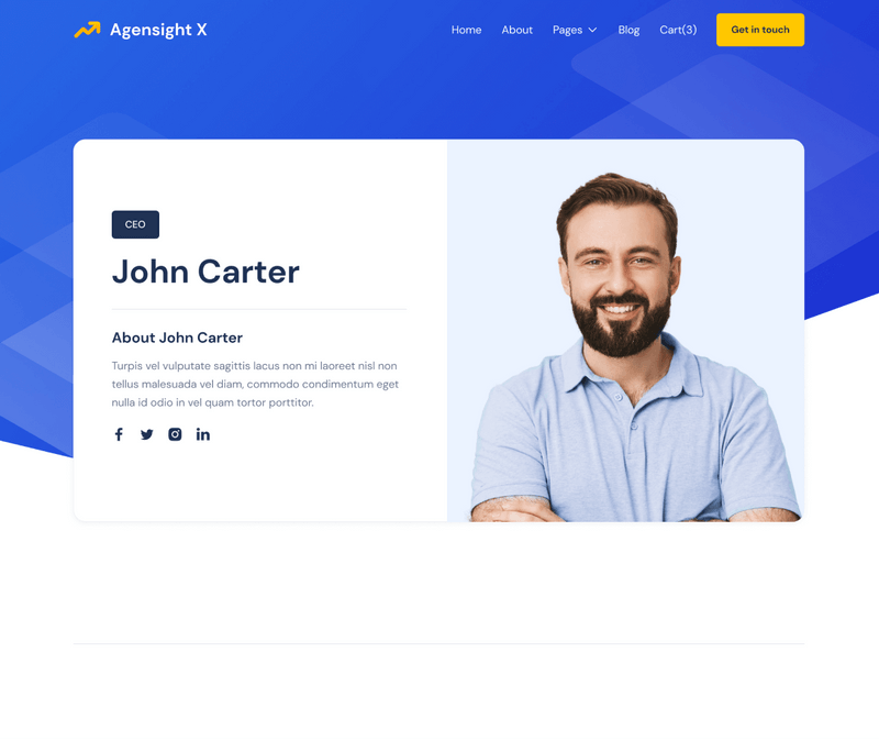 Agensight X - Webflow Ecommerce website template