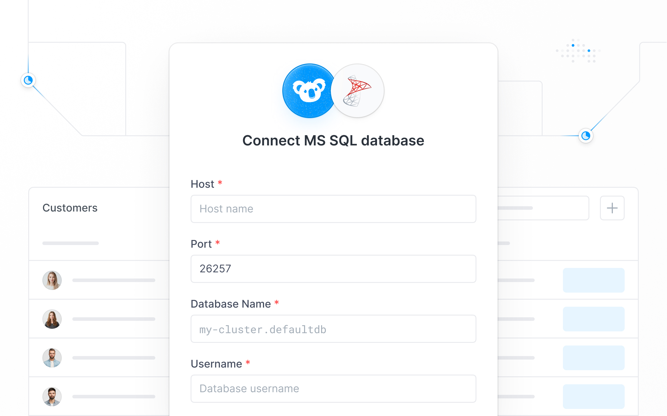 Build a frontend for Microsoft SQL Server with Superblocks
