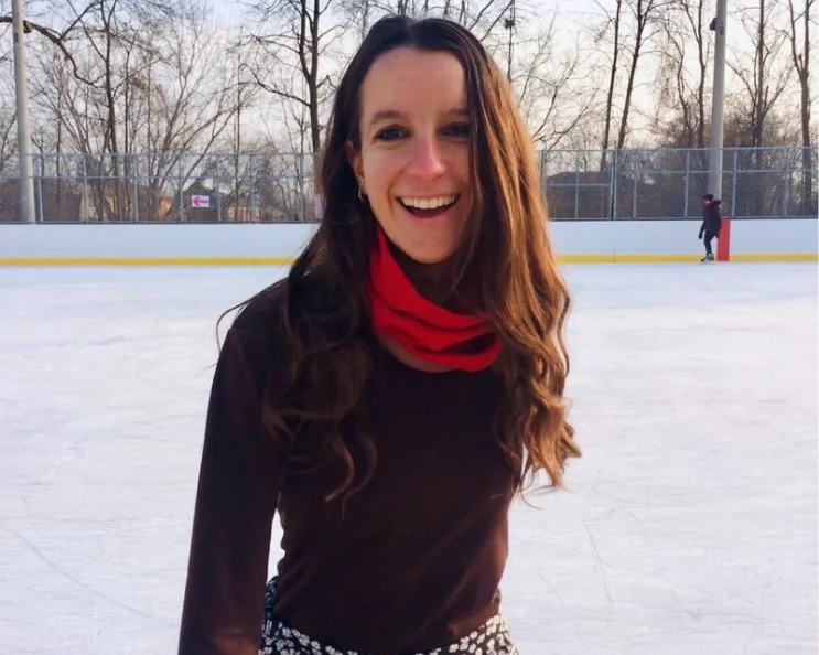 Pepi at a skating rink