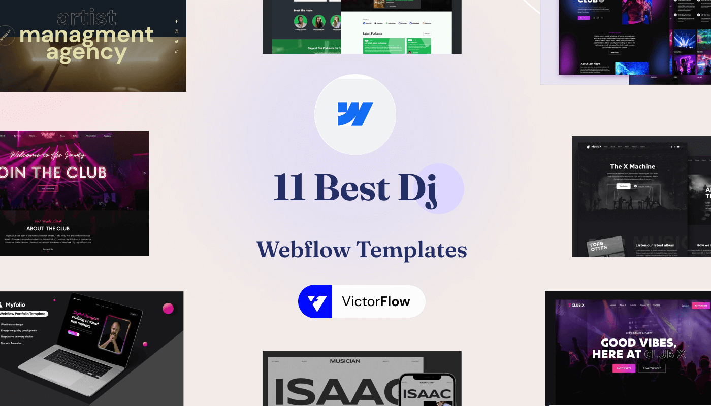 11 Best Dj Webflow Templates In 2024