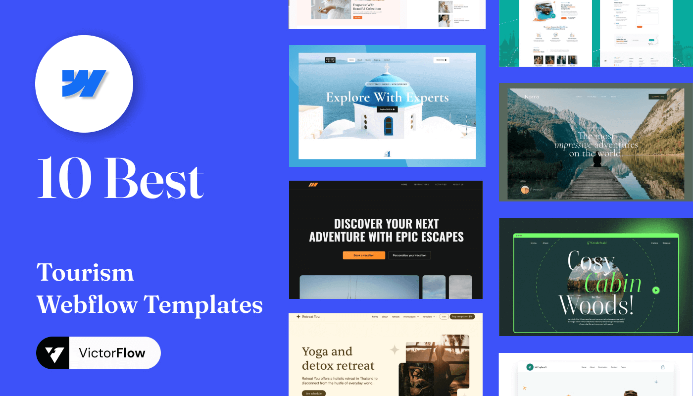 10 Best Tourism Webflow Templates in 2024