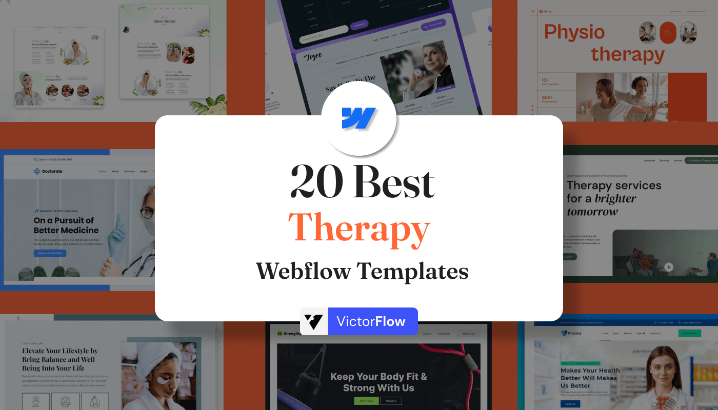 20 Best Therapy Webflow Templates in 2024
