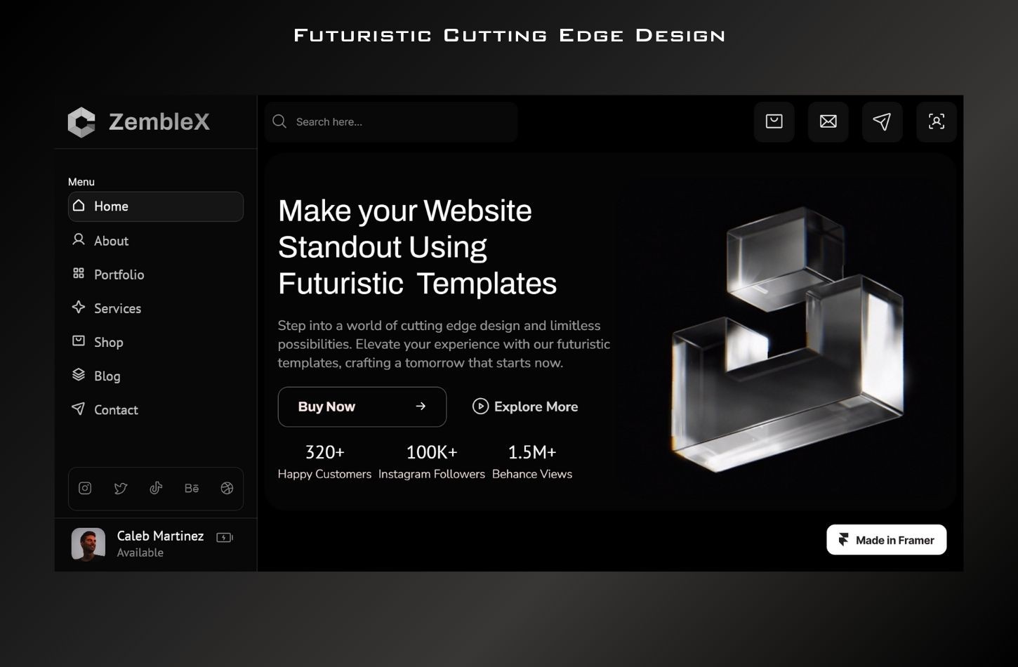 Zemblex Framer Template