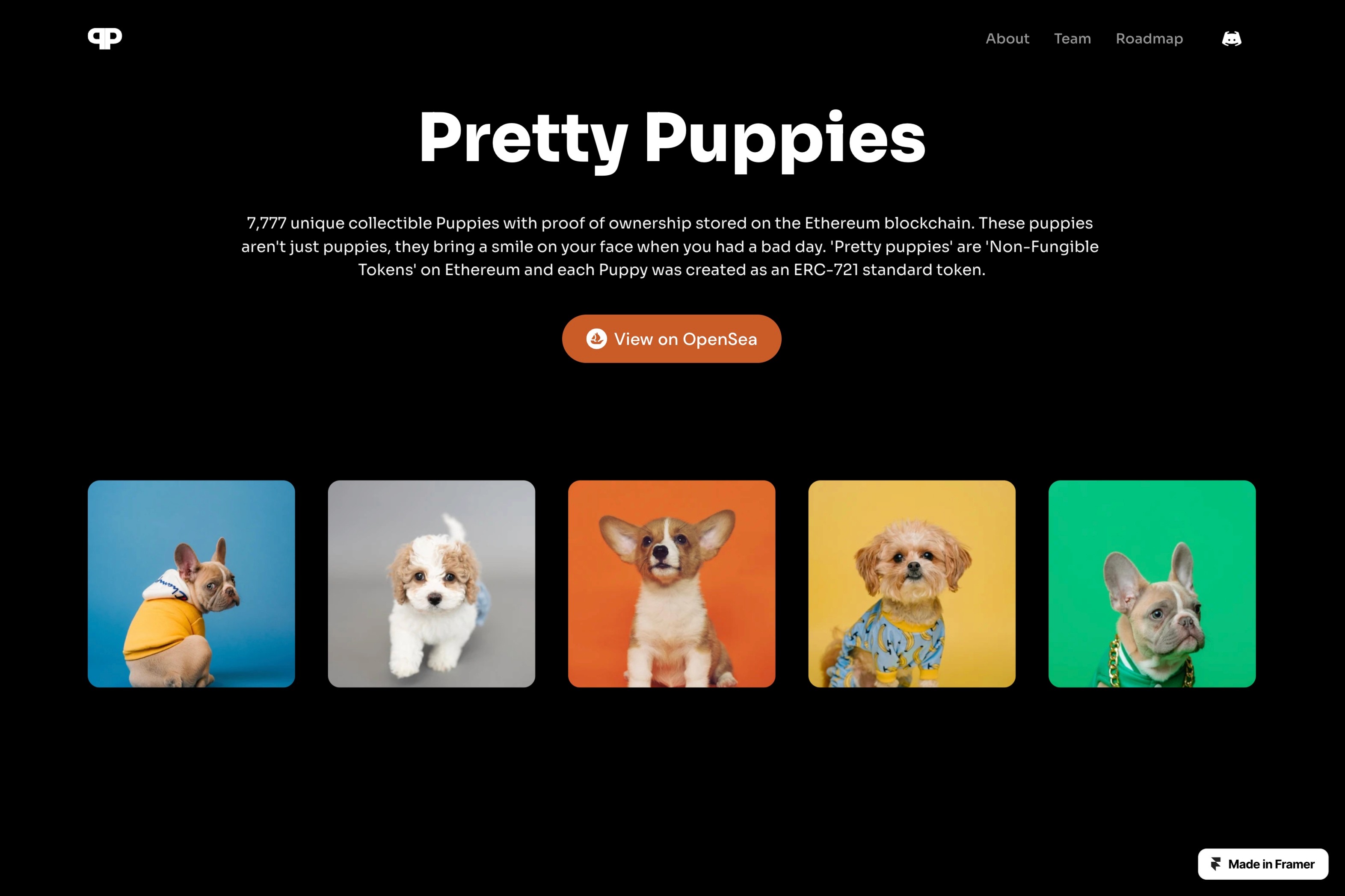 Puppies Framer Template 