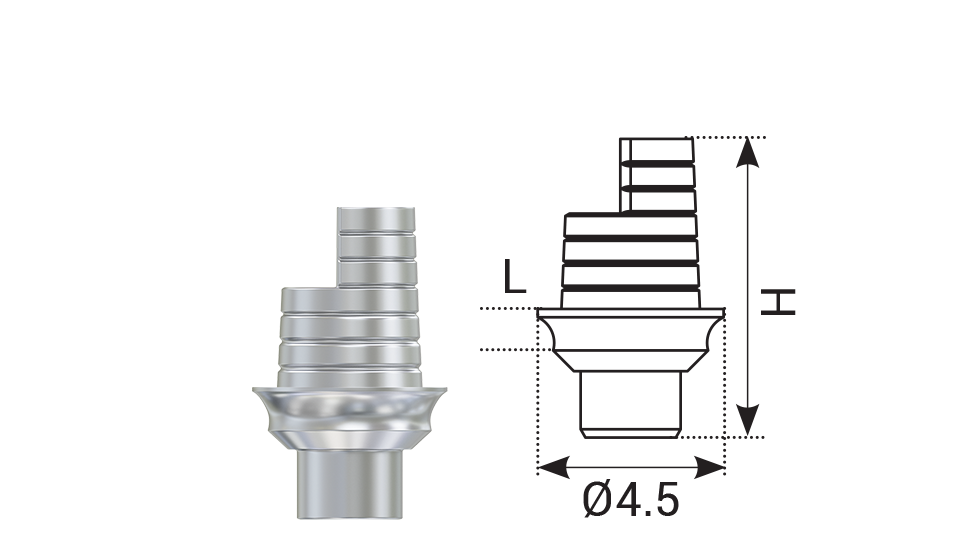 DSI Angulated Ti-Base CAD/CAM Abutment | Discover Dental Products