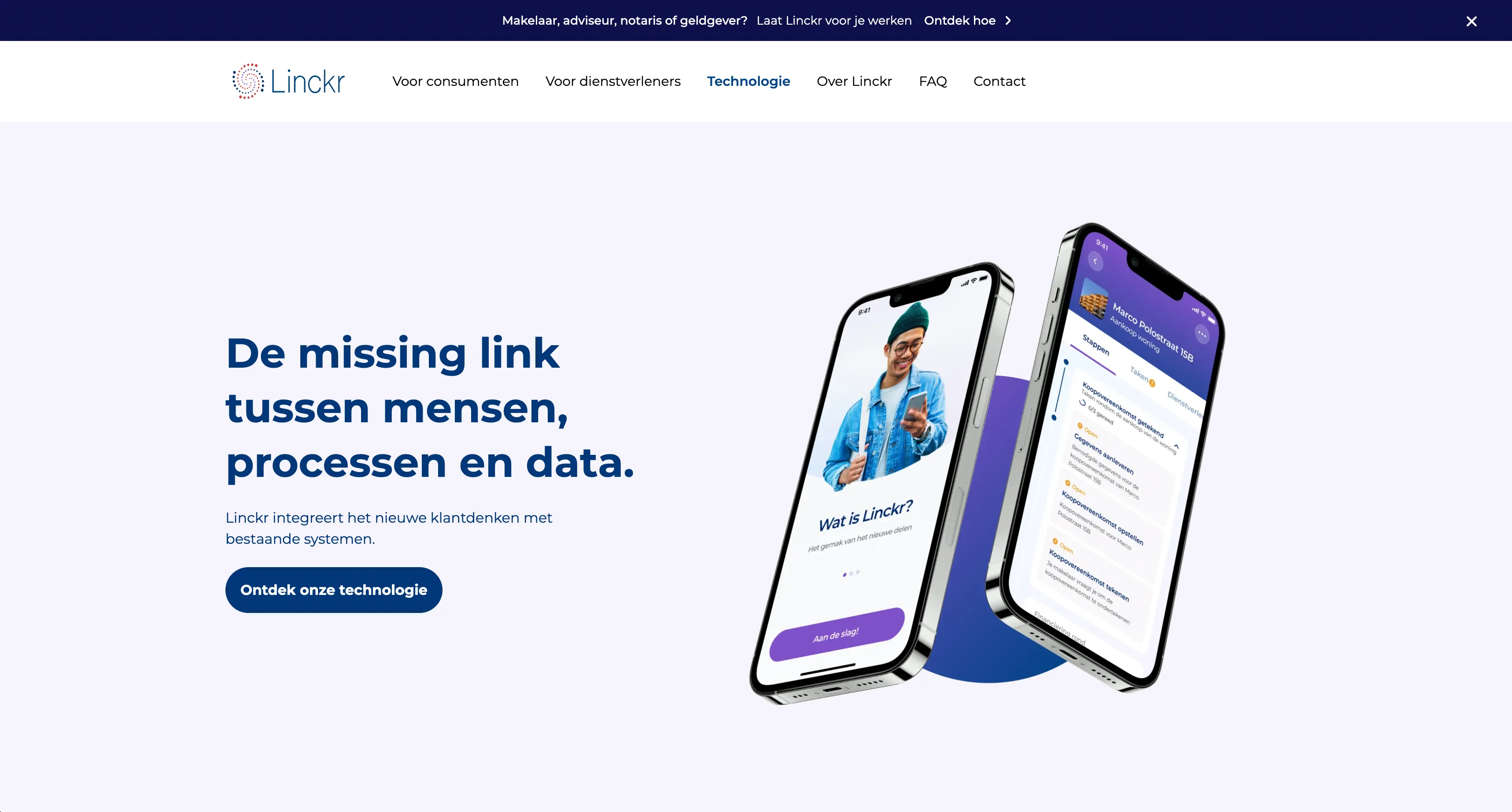 Technologie | Linckr: één platform voor al je gegevens