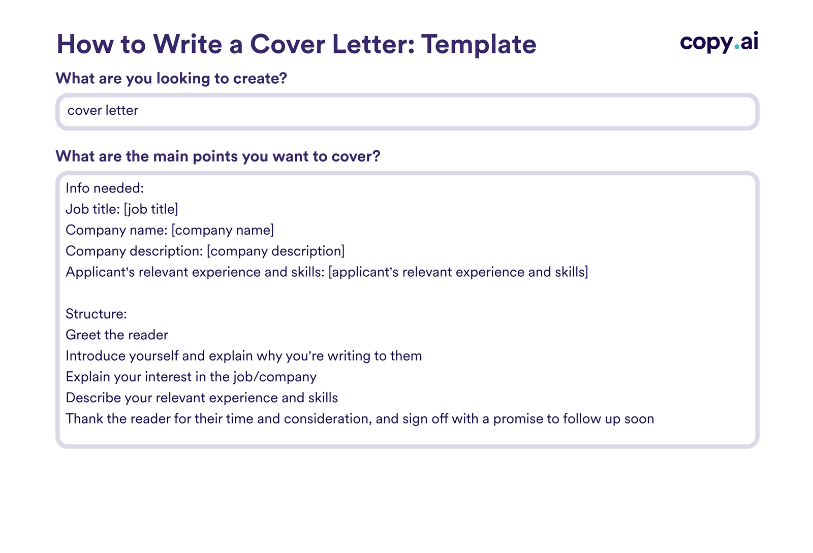 Cover Letter Templates: How To Write & Examples