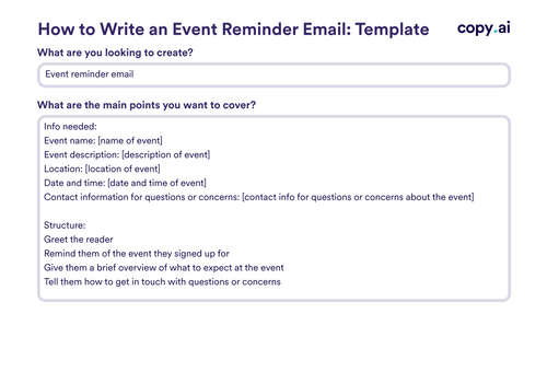 Event Reminder Email Templates: How To Write & Examples