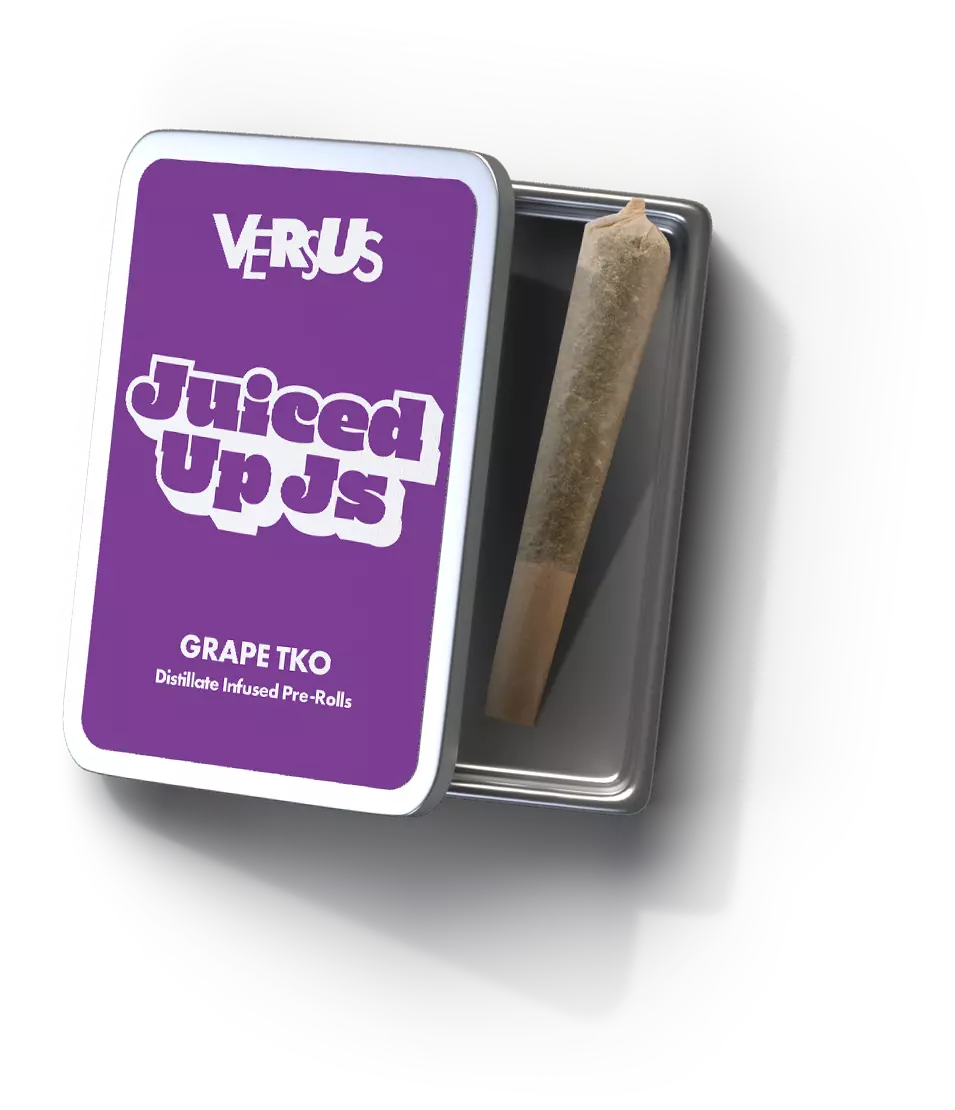 Versus Cannabis Distillate Infused Grape TKO Pre‑Roll