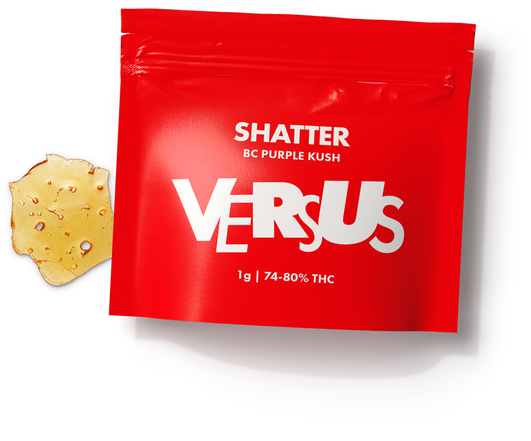 Versus Cannabis BC Purple Kush Shatter