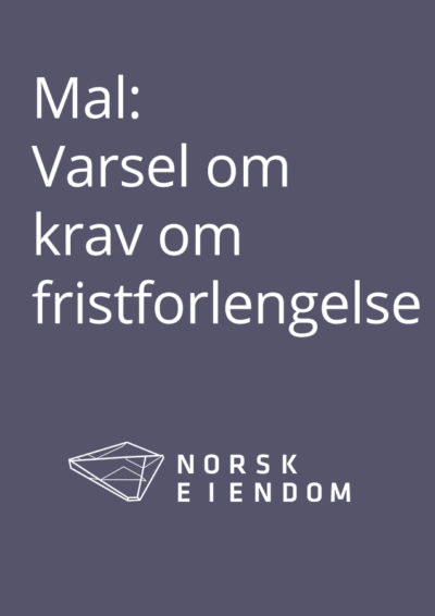 Mal: Varsel om krav om fristforlengelse