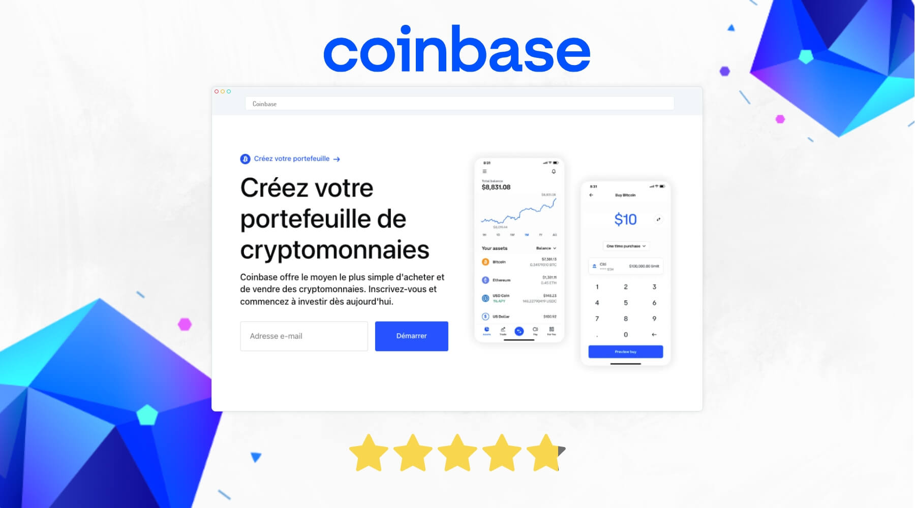 Coinbase - Avis & Fonctionnalités | Trouve Ton SAAS