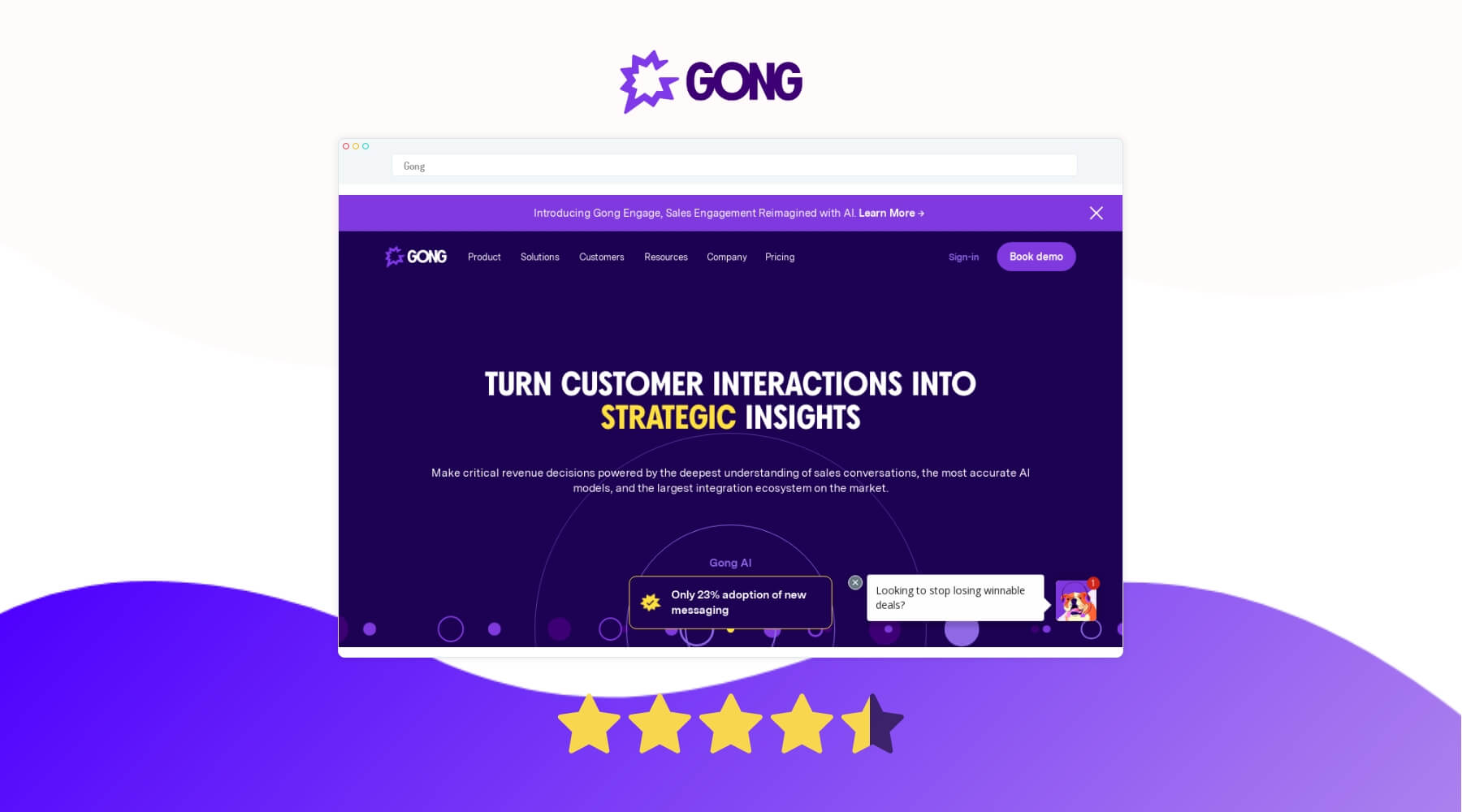 Gong.io Avis & Fonctionnalités Trouve Ton SAAS