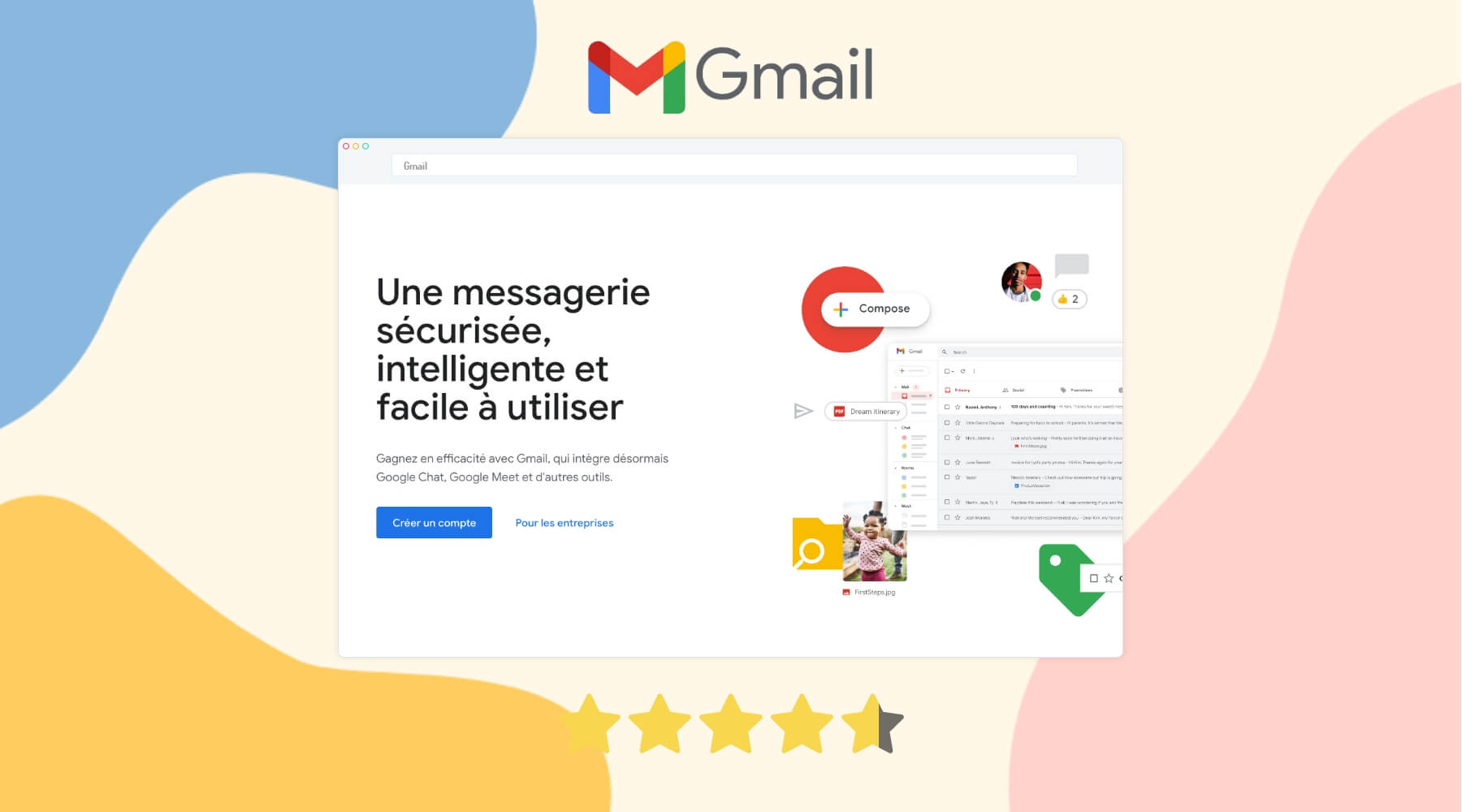 GMAIL UNE MESSAGERIE SANS FRAIS PRIV E ET S CURIS E visual data 7