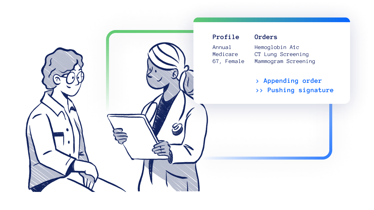Provider order pre-population