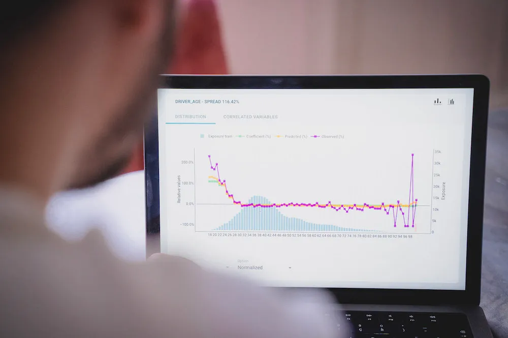 Akur8 solution used by an actuary