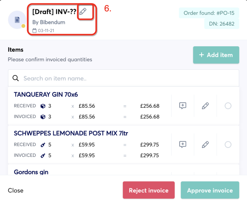 use growyze software to process invoices