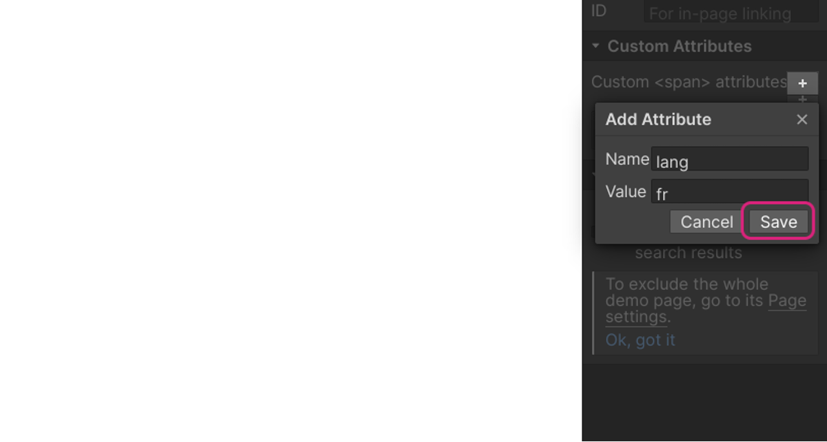 Click on Save