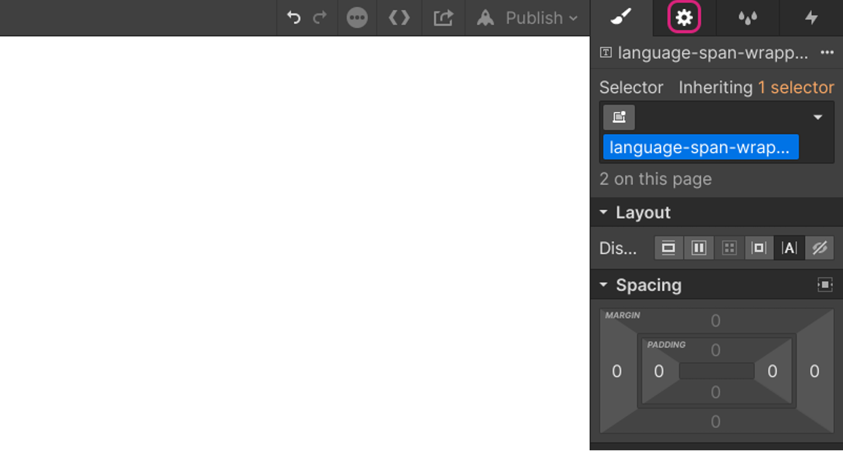 Click on Settings (S)