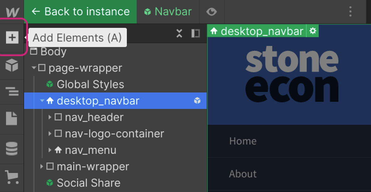 Go to Add Elements (A)