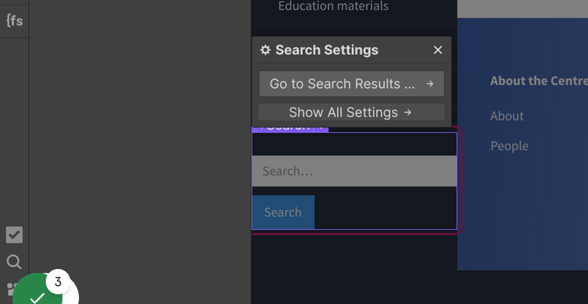 Style the Search Bar
