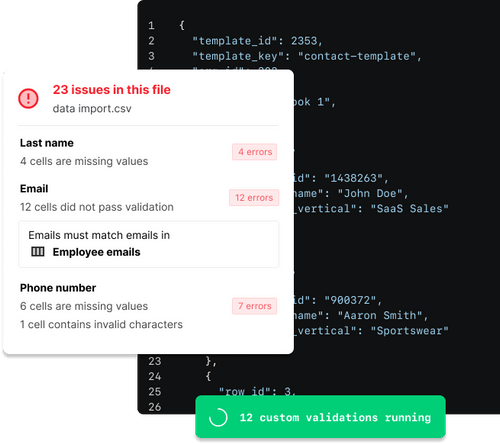 OneSchema CSV Importer | The embeddable CSV Importer for Developers
