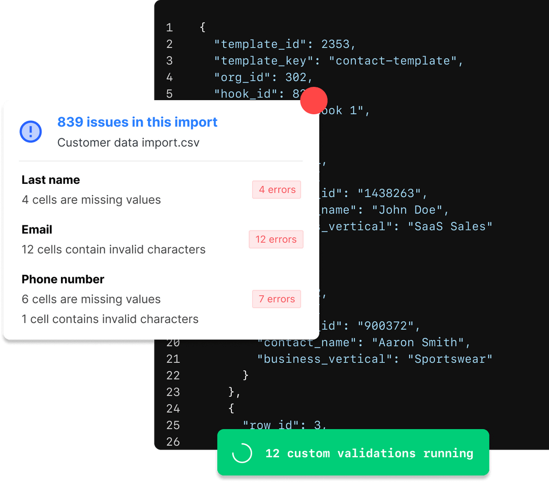 OneSchema CSV Importer | The embeddable CSV Importer for Developers