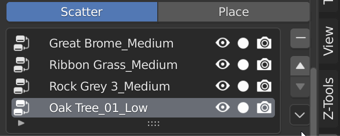 Move Scatter System Up and Down