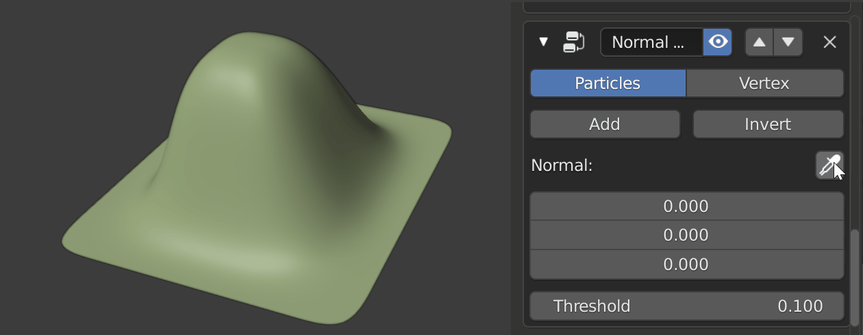 Normal Picker and Threshold Example