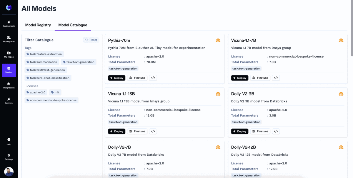 TrueFoundry Now Deploys and Fine-tunes Open Source LLMs With a Few Clicks!