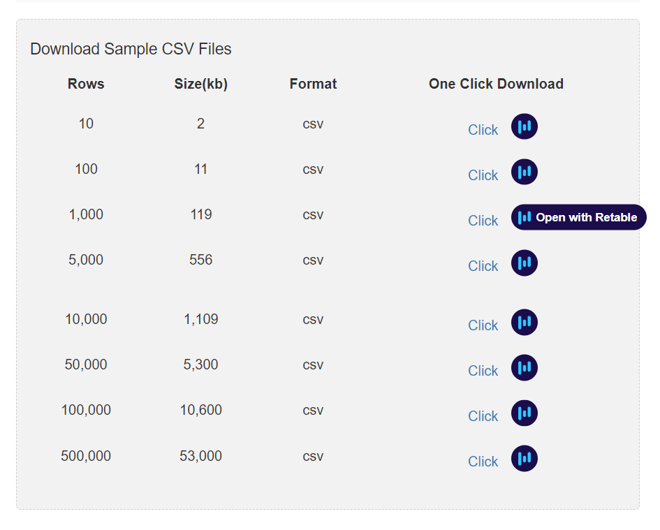 free download csv files