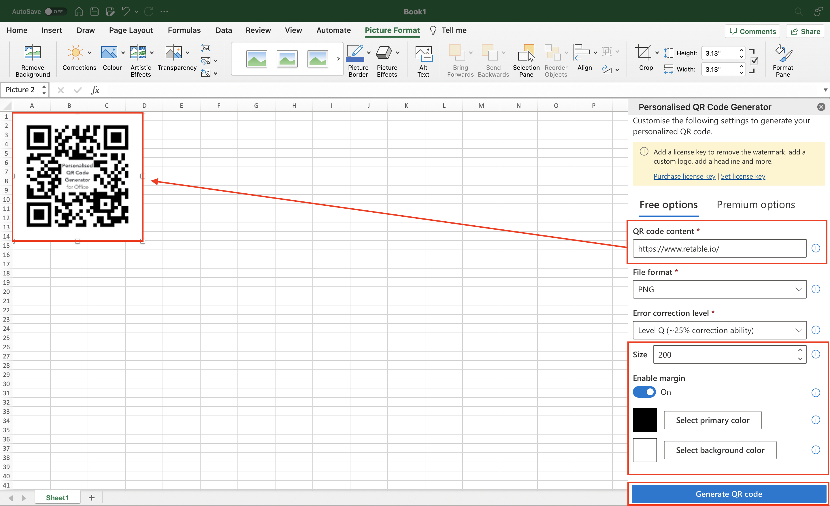 How to Create & Use QR Codes in Spreadsheets? | Retable