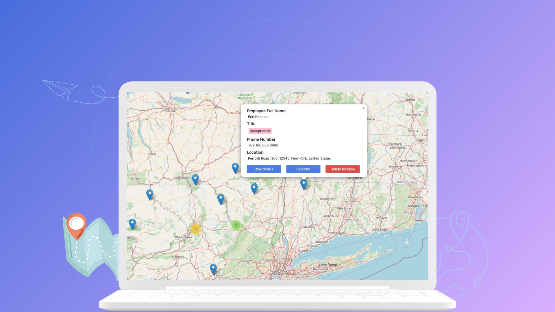 How to create interactive maps from an online spreadsheet?