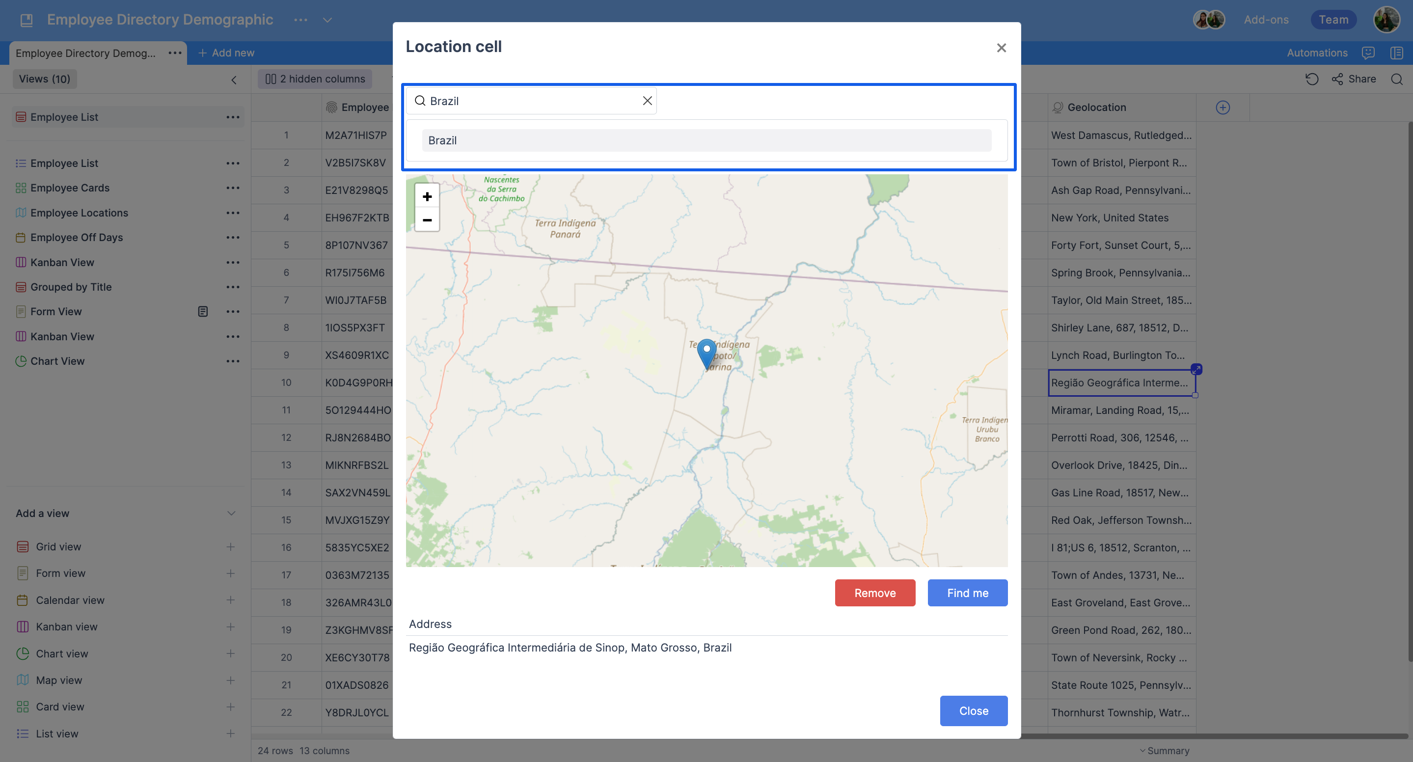 How to create interactive maps from an online spreadsheet?