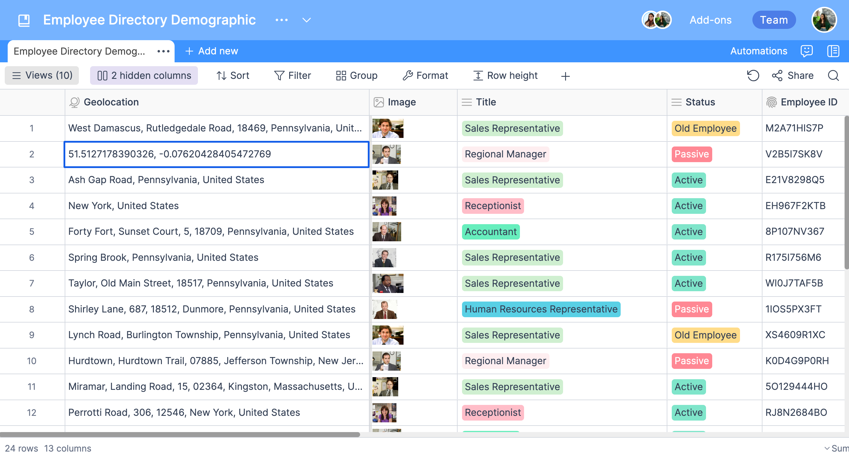 How to create interactive maps from an online spreadsheet?