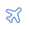 blue flight icon
