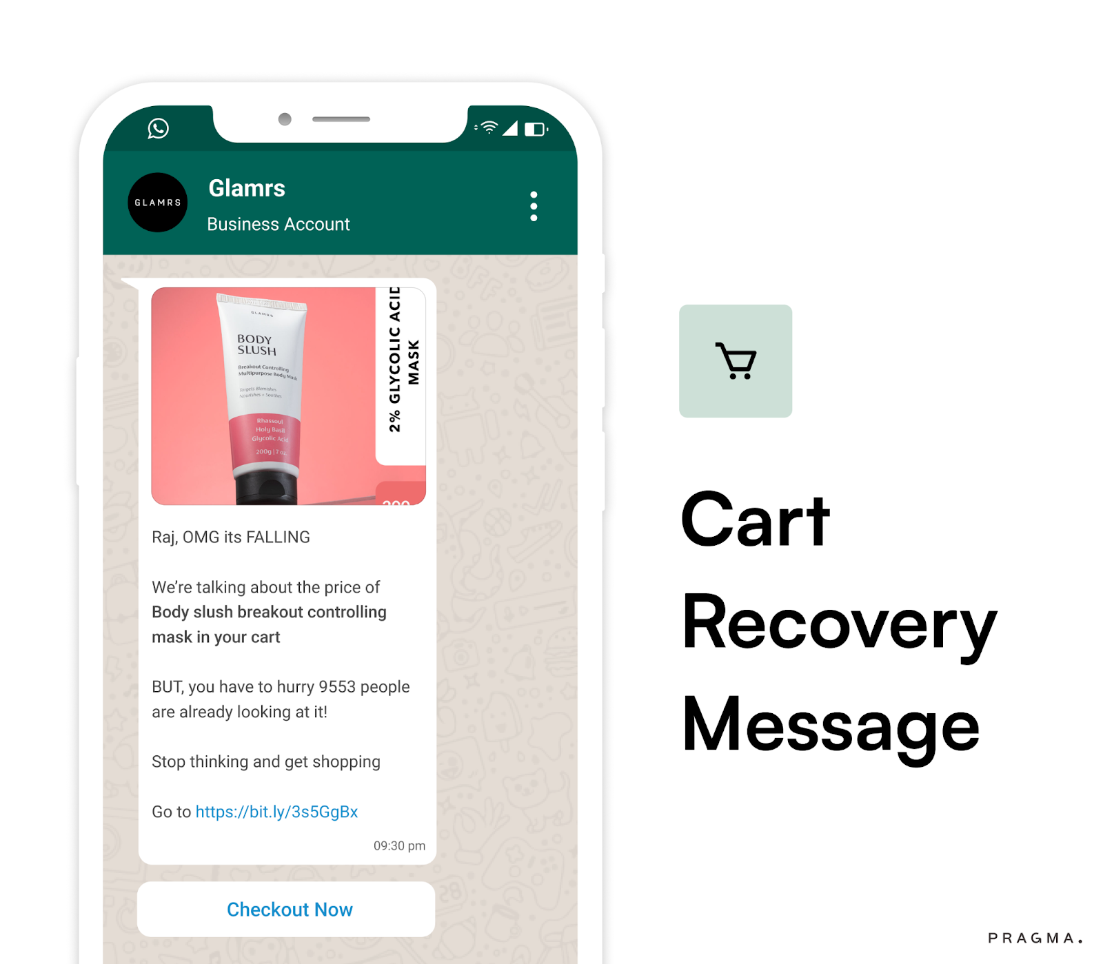 cart recovery message