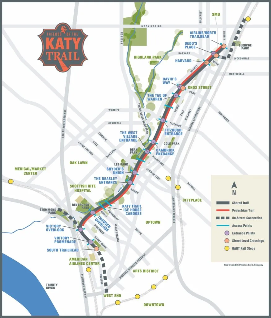 Friends of The Katy Trail Map