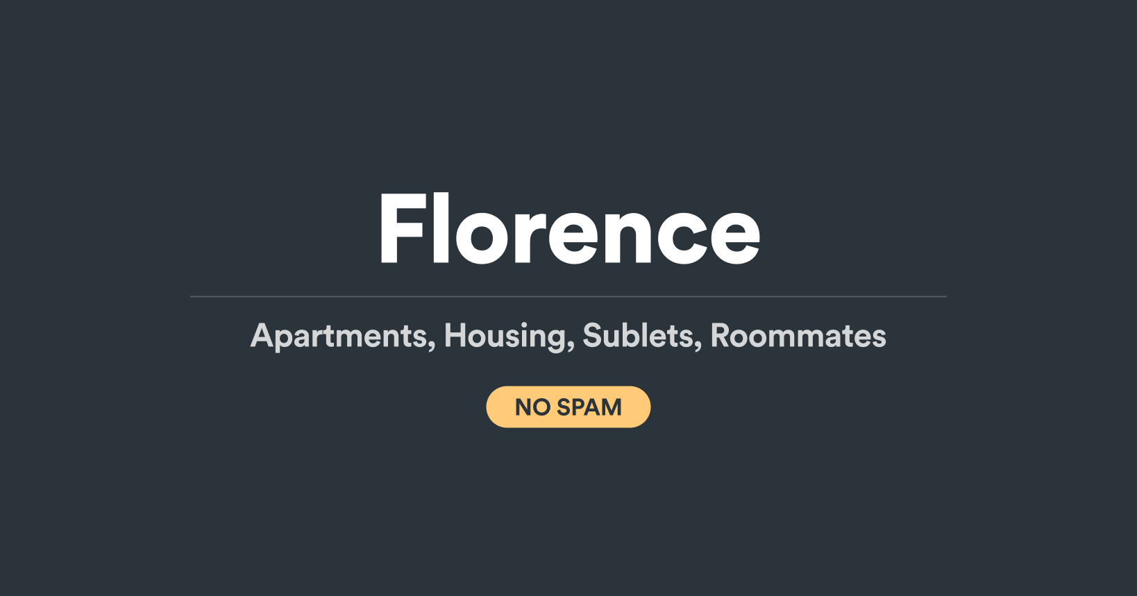 Firenze Apartments and Housing (NO SPAM)