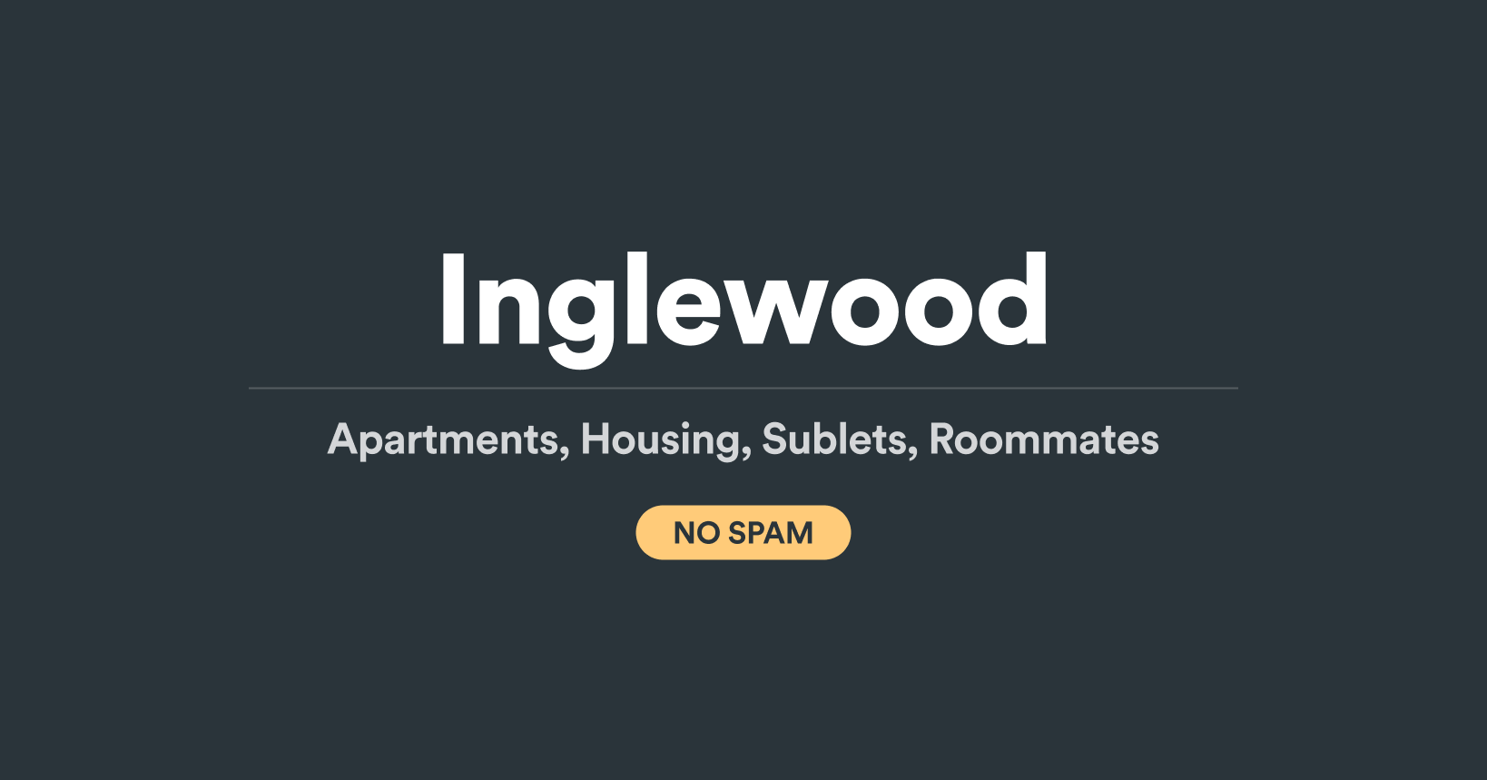 Inglewood Apartments and Housing (NO SPAM) 🏡