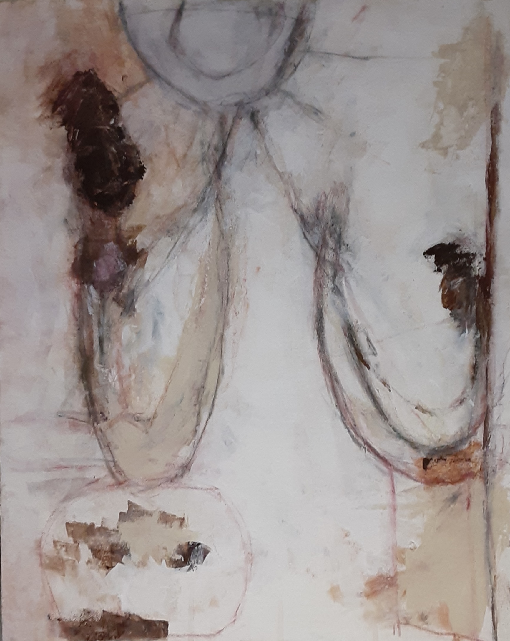 Amy O'Brien, Where Are We, 2020. Acrylic on canvas, 20x16 in.