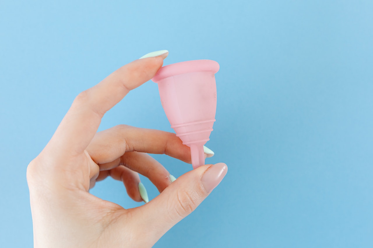 A-hand-holding-a-menstrual-cup