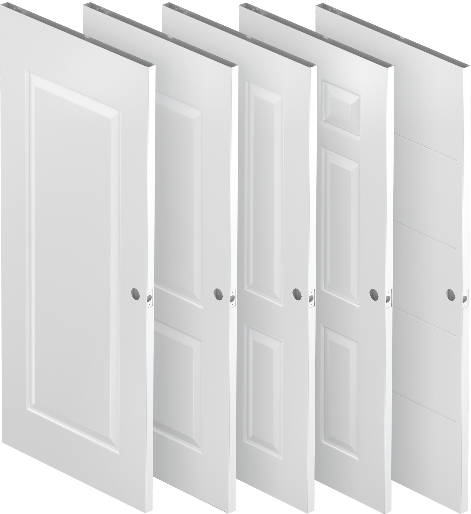 Hollow Metal Panel Doors Embossed Series Daybar