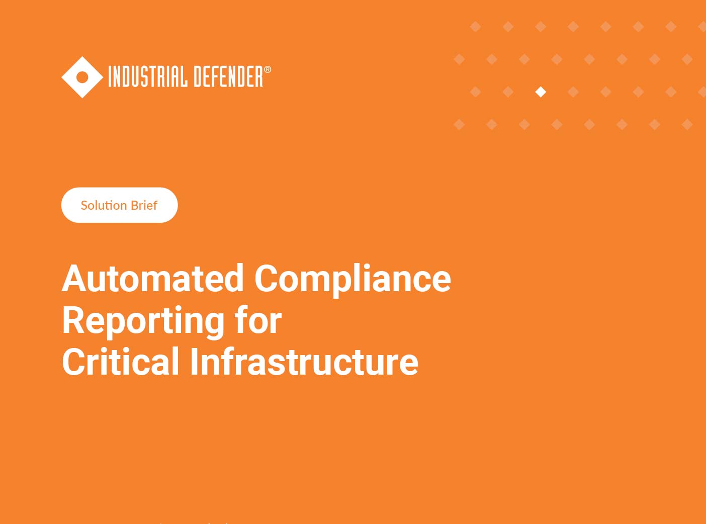 Compliance Reporting For Critical Infrastructure Compliance Reporting For Critical Infrastructure
