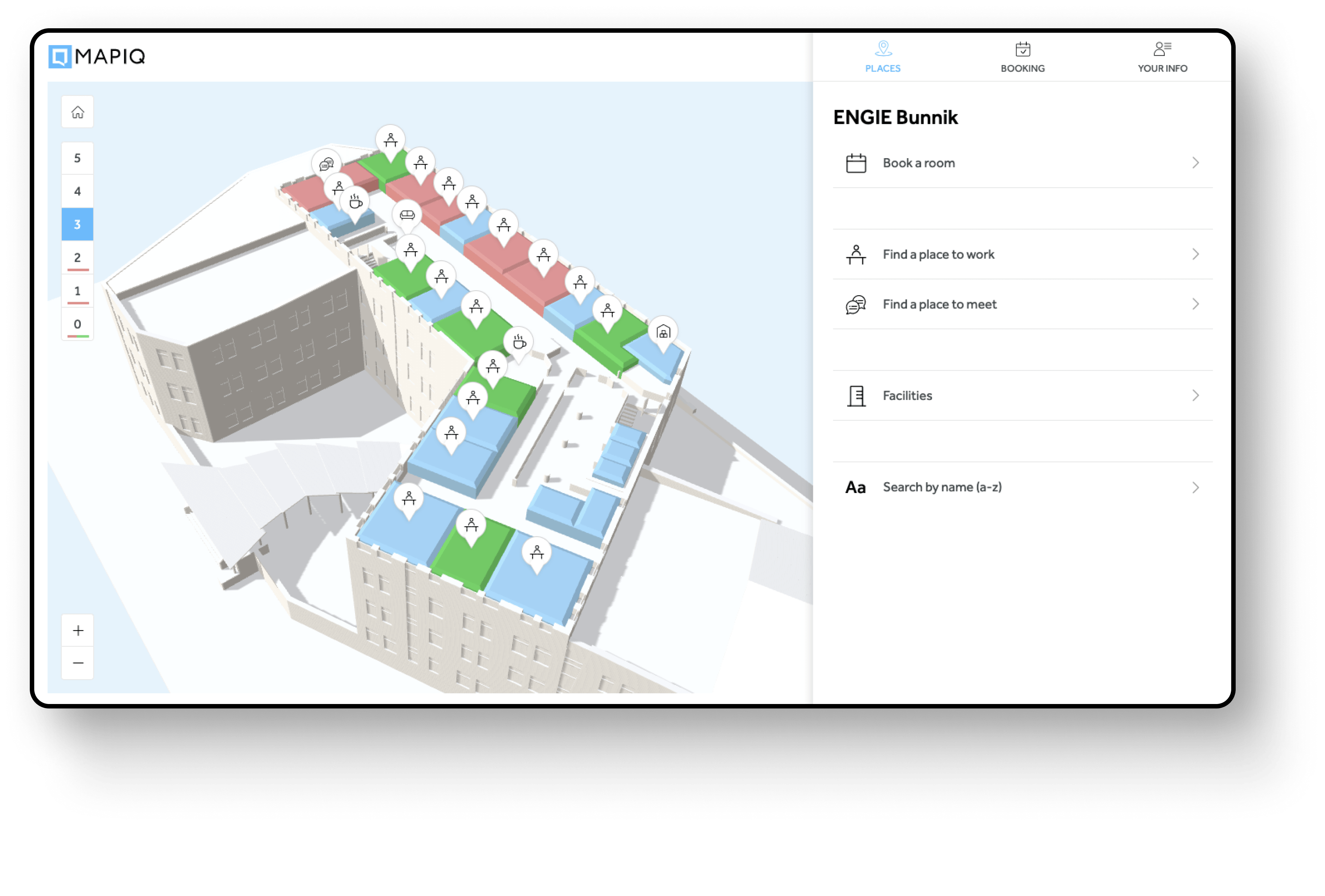 Find the best place to work with Mapiq's dashboard.